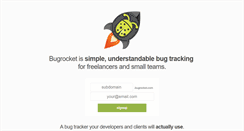 Desktop Screenshot of bugrocket.com