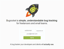 Tablet Screenshot of bugrocket.com
